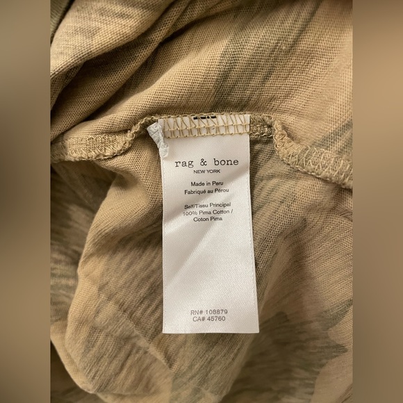 Rag & Bone Camo Cropped Long Sleeve Size M - Picture 8 of 8